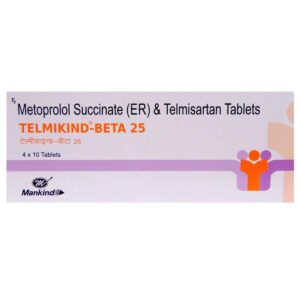 TELMIKIND BETA 25MG TAB ANGIOTENSIN-II ANTAGONIST CV Pharmacy