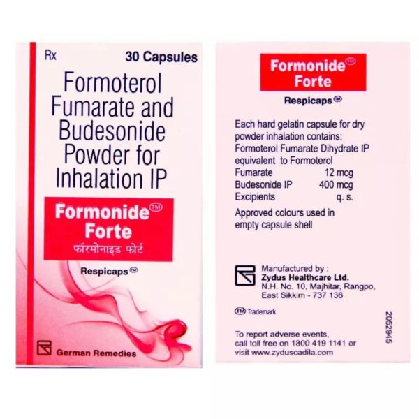 FORMONIDE FORTE RESPICAPS 30`S ANTIASTHAMATICS CV Pharmacy