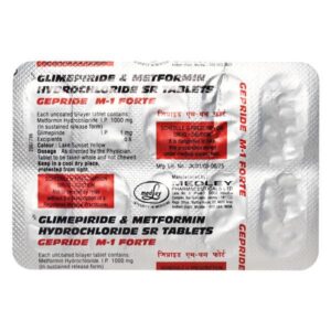 GEPRIDE-M FORTE 1MG TAB ENDOCRINE CV Pharmacy