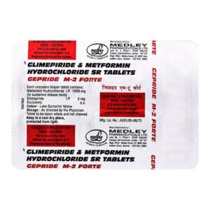 GEPRIDE-M FORTE 2MG TAB ENDOCRINE CV Pharmacy