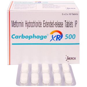 CARBOPHAGE XR 500 MG ENDOCRINE CV Pharmacy