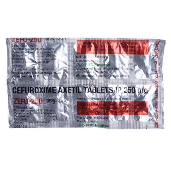 ZEFU 250MG TAB ANTI-INFECTIVES CV Pharmacy