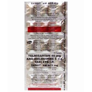 TARGIT AM 40/5 TAB (PFIZER) ANGIOTENSIN-II ANTAGONIST CV Pharmacy