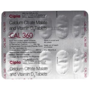 CAL 360 TAB 10`S Medicines CV Pharmacy