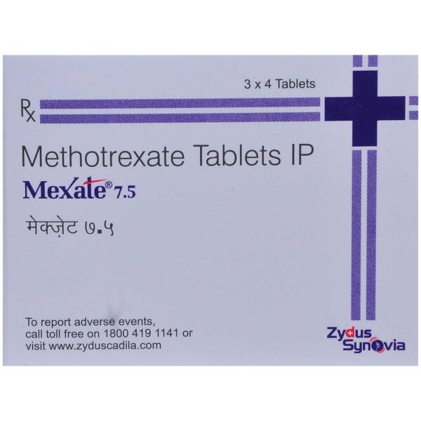 MEXATE 7.5MG TAB 4`S Medicines CV Pharmacy