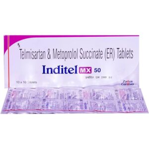 INDITEL MX 50 TAB BETA BLOCKER CV Pharmacy