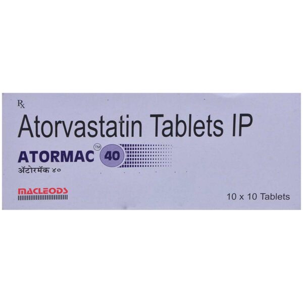 ATORMAC 40 TAB ANTIHYPERLIPIDEMICS CV Pharmacy