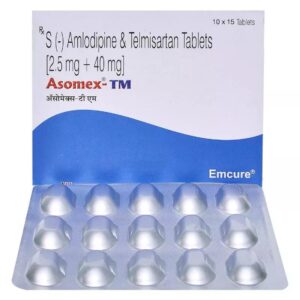 ASOMEX TM (2.5 MG) TAB BETA BLOCKER CV Pharmacy