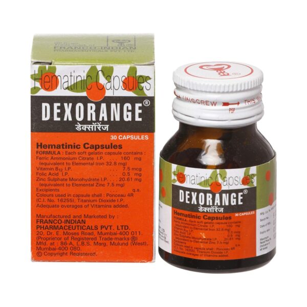 DEXORANGE CAPSULES 30`S Medicines CV Pharmacy