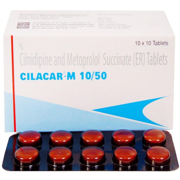 CILACAR-M 10/50 TAB CALCIUM CHANNEL BLOCKERS CV Pharmacy