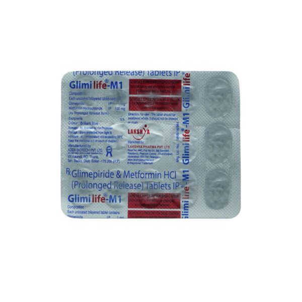 GLIMILIFE M1 TAB ENDOCRINE CV Pharmacy