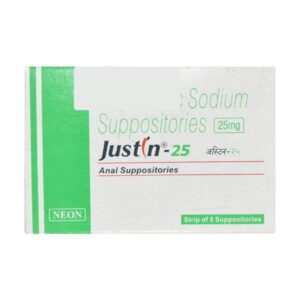 JUSTIN 25 SUPPOSITORY 5`S Medicines CV Pharmacy