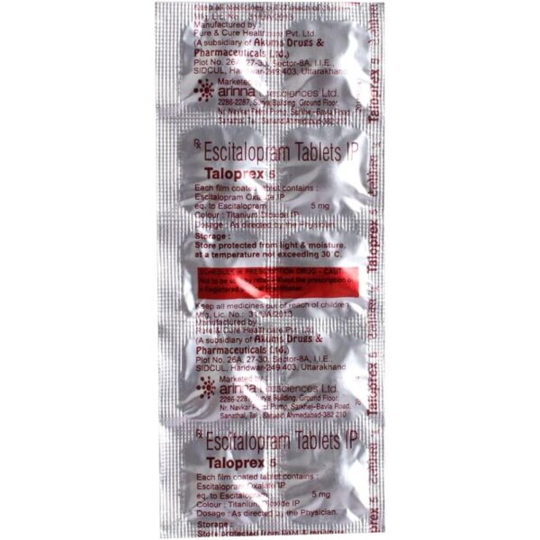 TALOPREX 5MG TAB Medicines CV Pharmacy