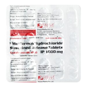 ENDOFORMIN SR 1000 MG ENDOCRINE CV Pharmacy