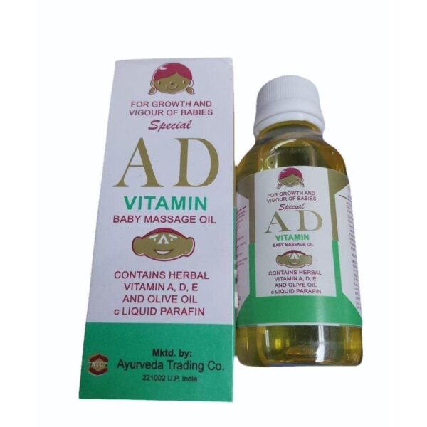 AD VITAMIN BABY OIL 170ML Medicines CV Pharmacy