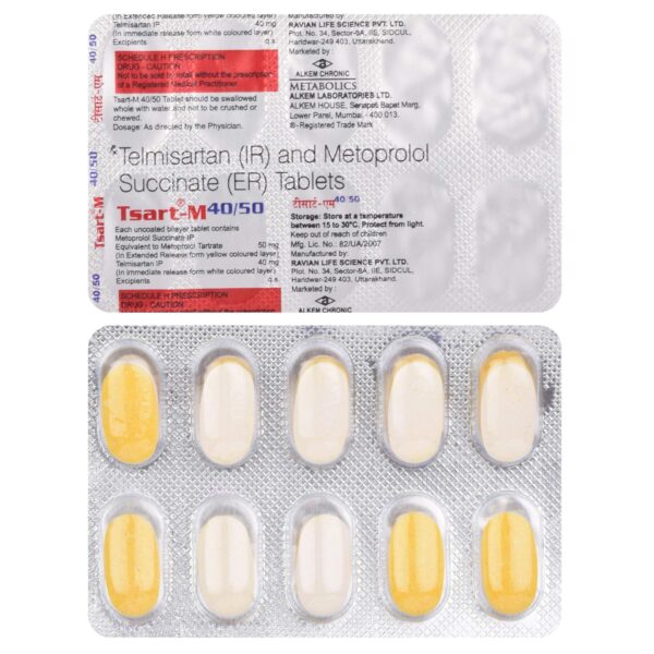 TSART M 40/50 MG TAB BETA BLOCKER CV Pharmacy