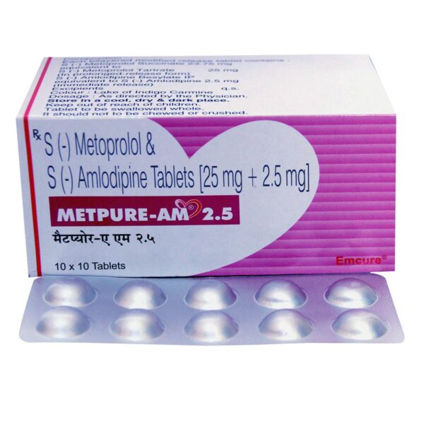 METPURE-AM 2.5MG TAB BETA BLOCKER CV Pharmacy