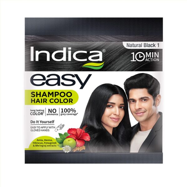 INDICA EASY CREME HAIR COLOUR (1 NATURAL BLACK) FMCG CV Pharmacy