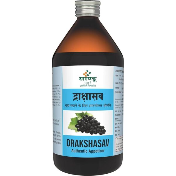 DRAKSHASAV 200 ML(SANDU) ASAVA AND ARISHTA CV Pharmacy