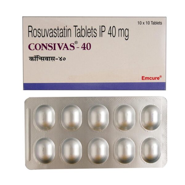 CONSIVAS 40MG TAB ANTIHYPERLIPIDEMICS CV Pharmacy