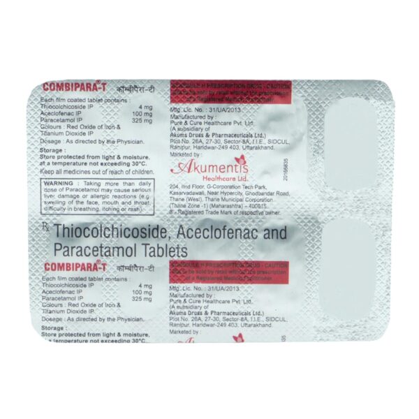 COMBIPARA-T 4MG TAB MUSCLE RELAXANTS CV Pharmacy 2