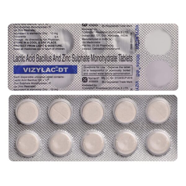 VIZYLAC DT TAB GASTRO INTESTINAL CV Pharmacy 2