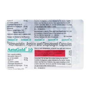 AZTOGOLD 10MG CAP ANTIHYPERLIPIDEMICS CV Pharmacy