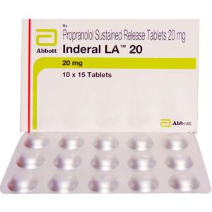 INDERAL LA 20MG TAB BETA BLOCKER CV Pharmacy