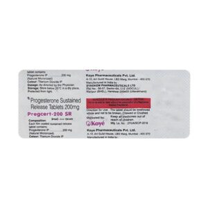 PREGCERT SR 200 CAPS HORMONES CV Pharmacy