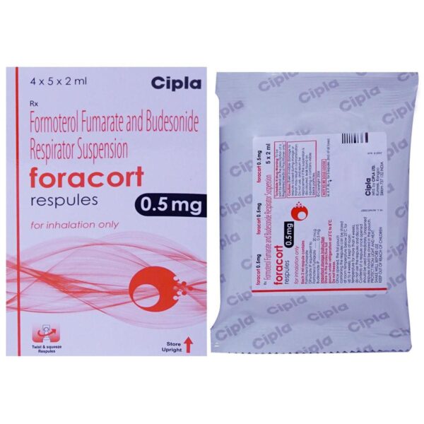 FORACORT RESPULES 0.5MG 5`S ANTIASTHAMATICS CV Pharmacy 2