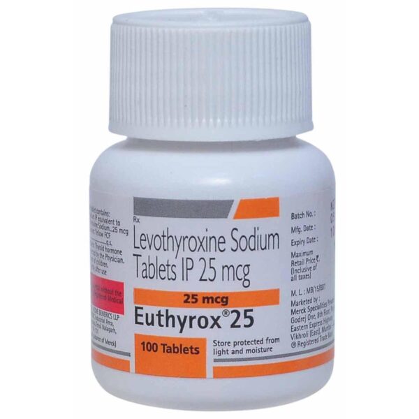 EUTHYROX 25MCG TAB ENDOCRINE CV Pharmacy 2