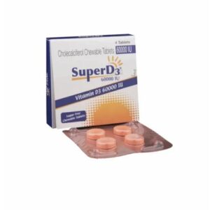 SUPER D3 60000IU TAB 4`S Medicines CV Pharmacy