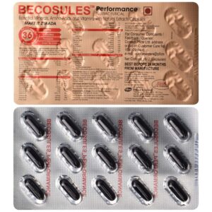 BECOSULES PERFORMANCE CAP SUPPLEMENTS CV Pharmacy