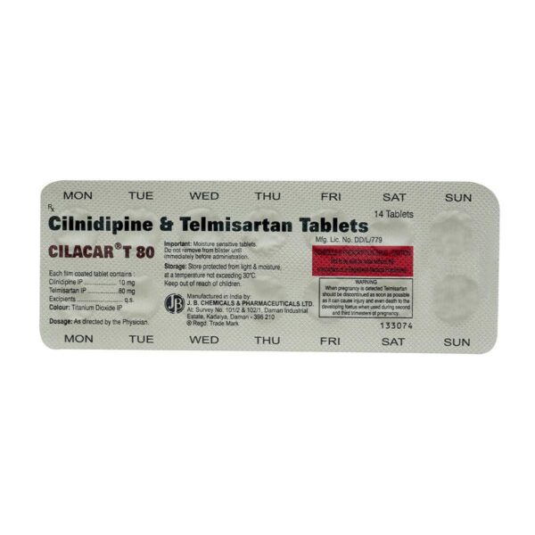 CILACAR-T 80 TAB CALCIUM CHANNEL BLOCKERS CV Pharmacy 2
