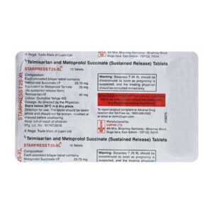 STARPRESS-T XL 25 TAB Medicines CV Pharmacy