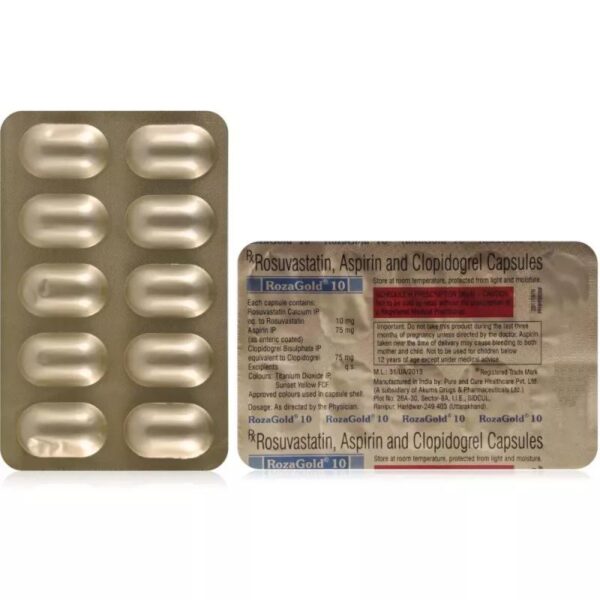 ROZAGOLD 10MG CAPS ANTIHYPERLIPIDEMICS CV Pharmacy 2