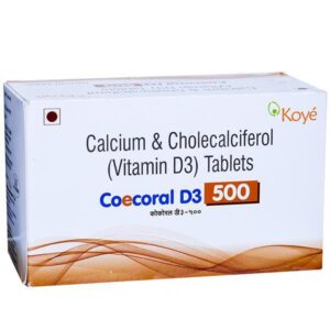 COECORAL D3 500 TAB CALCIUM CV Pharmacy