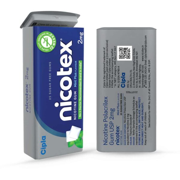 NICOTEX 2MG (MINT PLUS FLAVOUR)-25`S Medicines CV Pharmacy 2