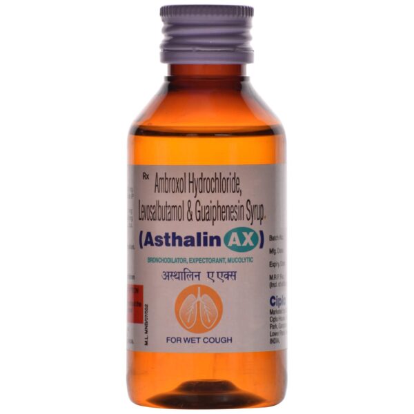 ASTHALIN-AX SYRUP 100ML BRONCHODILATORS CV Pharmacy 2