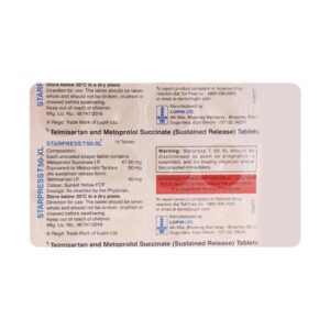 STARPRESS-T XL 50 TAB BETA BLOCKER CV Pharmacy