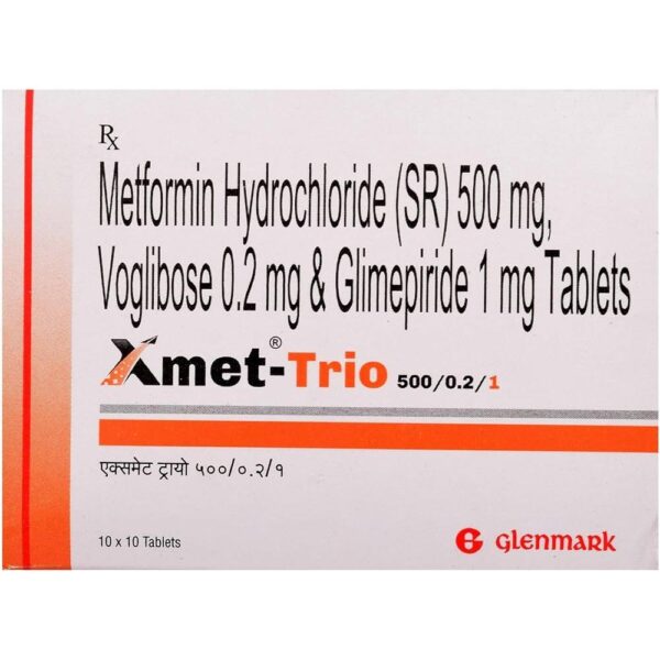 XMET TRIO 1MG TAB ENDOCRINE CV Pharmacy 2