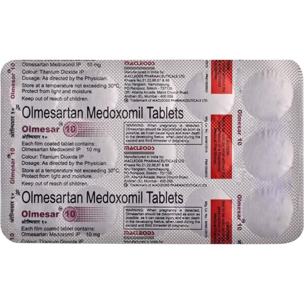 OLMESAR-10 TAB ANGIOTENSIN-II ANTAGONIST CV Pharmacy 2