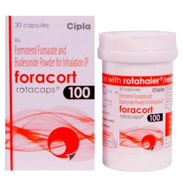 FORACORT 100MCG ROTACAPS ANTIASTHAMATICS CV Pharmacy