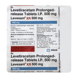 LEVESAM 500MG XR TAB ANTIEPILEPTICS CV Pharmacy