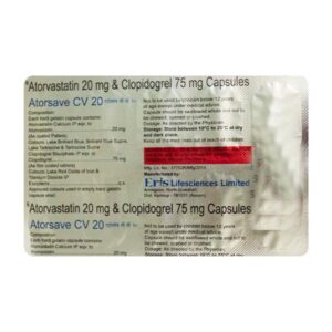 ATORSAVE CV 20 CAPSULE ANTIHYPERLIPIDEMICS CV Pharmacy