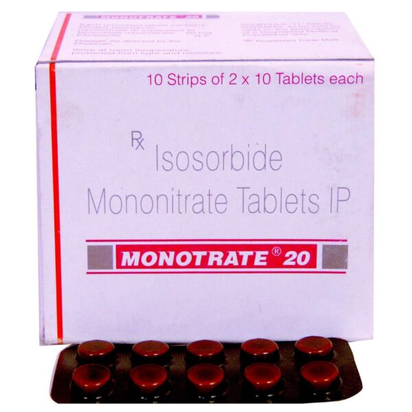 MONOTRATE 20MG TAB CARDIOVASCULAR CV Pharmacy 2