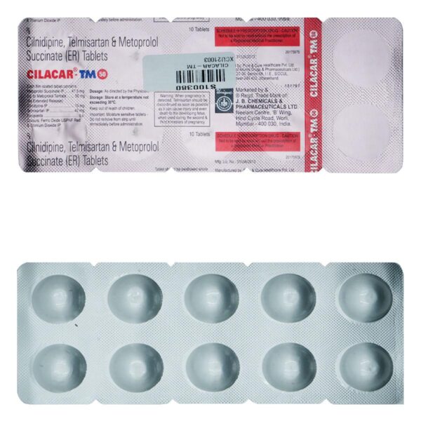 CILACAR TM 50 TABLET CALCIUM CHANNEL BLOCKERS CV Pharmacy