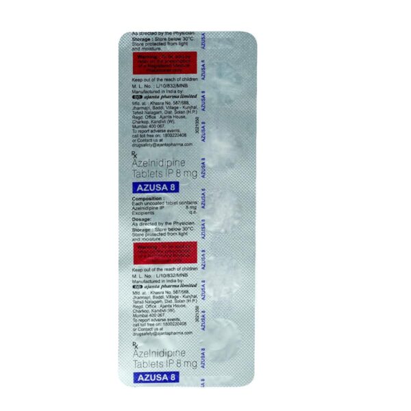 AZUSA 8 TABLET CALCIUM CHANNEL BLOCKERS CV Pharmacy