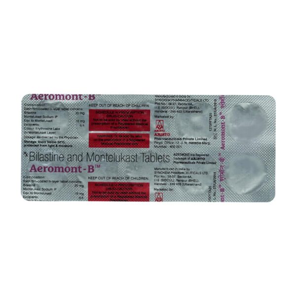 AEROMONT B TABLET ANTIASTHAMATICS CV Pharmacy 2