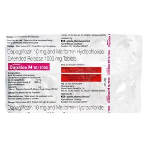 DAPALEX M 10/1000 MG TAB ENDOCRINE CV Pharmacy